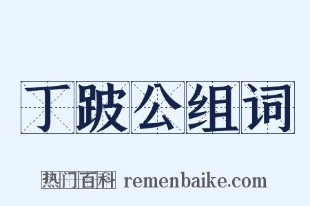 丁跛公组词是什么意思的图片